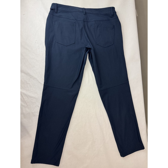 Lululemon ABC Pants Mens 36 * 32 Blue Classic Fit 5 Pocket Warpstreme LM5968S - Picture 2 of 11